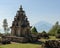 Candi Gedong Songo at sunrise A 9th-century Buddhist temple complex on a volcano near Semarang, Java, Indonesia