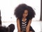 Candid female girl african black person afro hair teenage student school model beautiful young adult beautiful fashion lifestyle