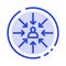 Candidate, Choice, Choose, Focus, Selection Blue Dotted Line Line Icon