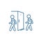Candidates for the vacancy line icon concept. Candidates for the vacancy flat vector symbol, sign, outline illustration