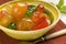 Candied fruits on a plate.