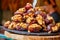 Candied nuts dates.