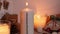 Candle with advent calendar Traditional Burning Christmas Wax Candles with numbers counting down for Christmas