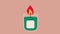 Candle animation. Pillar, jar candle, square, container candle, multi wick