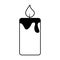 Candle aroma therapy icon