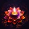 Candle background decorative design glowing flower light flame bright beauty celebration