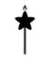 candle flame star birthday isolated icon