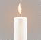 Candle Flame on Transparent Background.