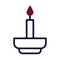 Candle icon duotone maroon navy colour easter symbol illustration