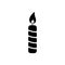 Candle icon in flat style. Candle symbol