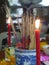 Candle light in chinese pay respect to god