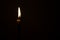 Candle light in the dark