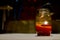 Candle in a mason jar