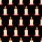 Candle seamless pattern