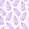 Candle seamless pattern