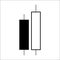 Candle stick graph trading chart to analyze the trade in the for