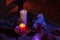 candlelight on xmas market