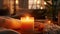 Candlelit Scenes Cozy and Warm Ambiance in Warm Colors