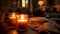 Candlelit Scenes Cozy and Warm Ambiance in Warm Colors