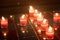 Candles for all souls day at night