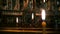 Candles burn before icon of Saint Elizabeth in monastery of New Martyrs.
