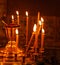 Candles Burning in Orthodox Church