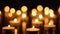 Candles on Dark Background for Thanksgiving, Valentines Day, Happy Birthday, Memorials, Festive, Christmas and Romance