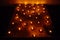 Candles, fire Festival, pagan holiday in Estonia
