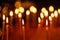 Candles Illuminated On Christmas