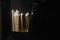 Candles Lit in the Church of the Holy Sepulchre, Jerusalem, Israel