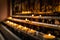 Candles are lit for prayer intentions in The Cathedral Basilica of St James the Apostle in Szczecin