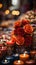 Candles in Mexican Catholic Altar Colorful Background Selective Focus