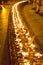 Candles in the Shwedagon pagoda, Yangon, Myanmar