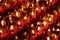 Candles in a Taoist temple in Taipei, Taiwan