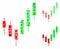 Candlestick chart Composition Icon of Joggly Pieces