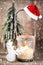 Candlestick. Christmas lantern. Cristmas decoration, greeting card