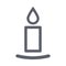 Candlestick line icon for apps and websites -