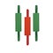 Candlestick trading chart analyzing in forex