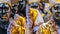 Candombe drummers group detail, montevideo, uruguay