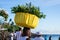 Candomble fans are carrying gifts for Iemanja in the city of Salvador, Bahia