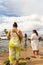 Candomble fans are seen paying homage to Yemanja on Rio Vermelho beach