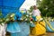 Candomble member guarding gifts for Iemanja\\\'s feast