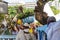 Candomble members pay tribute to Iemanja in the city of Salvador, Bahia