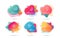 Candy, Air balloon and Flight sale icons. New sign. Lollypop, Flight travel, Travel discount. Discount. Vector