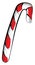 Candy cane, illustration, vector