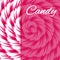 Candy cane sweet spiral abstract background