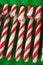 Candy canes in green pack