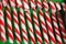 Candy canes in green pack