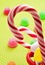 Candy canes and gumdrops