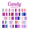 Candy Color Palette Swatches Pink Vector